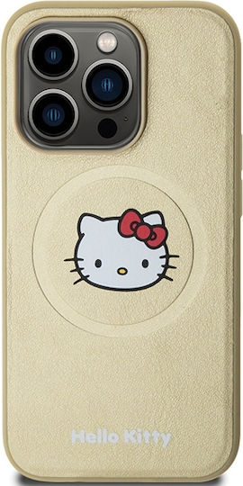 Hello Kitty Back Cover Plastic Gold (iPhone 14 Pro Max)