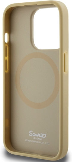 Hello Kitty Back Cover Plastic Gold (iPhone 14 Pro Max)