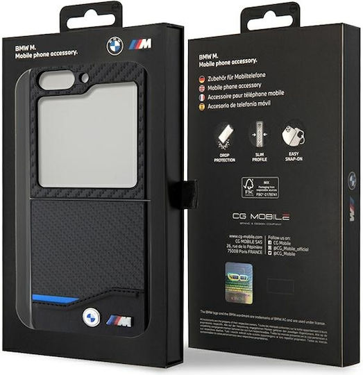 BMW Back Cover Δερμάτινο Μαύρο (Galaxy Z Flip5)