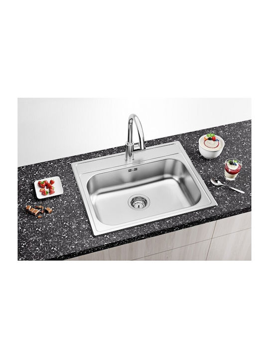 Blanco Ένθετος Νεροχύτης Inox Brushed Μ60xΠ50cm Γκρι
