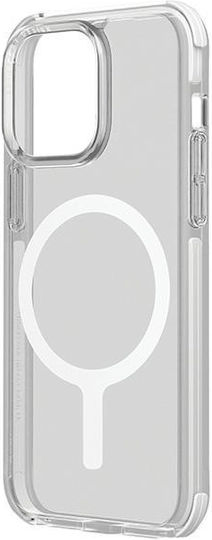 Uniq Combat Back Cover Plastic / Silicon Magnetic Alb (iPhone 15 Plus / 16 Plus)