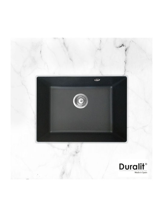 Duralit Unterbau Spüle aus Verbundgranulat B60xT50cm Gray