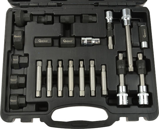 Alternator Assembly Disassembly Wrench Set Geko 22 Pieces