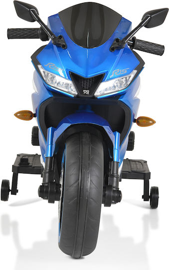 Kids Motorbike Inspired BO Painting Electric 12 Volt Blue