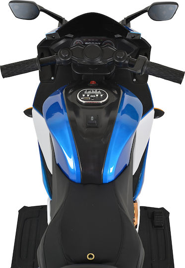 Kids Motorbike Inspired BO Painting Electric 12 Volt Blue