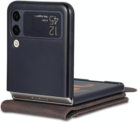 Samsung Galaxy Z Flip4 Azns Dream Ii Skin Feel Pu+tpu Horizontal Flip Pu Phone Case Coffee