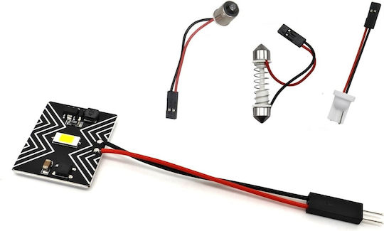Panel 1 Led 12v T10 Sv8.5 T4w Ba9s C5w W5w Canbus 950lm 1 Pc
