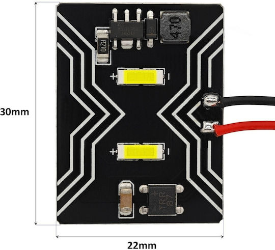 Panel 2 Led 12v T10 Sv8.5 T4w Ba9s C5w W5w Canbus 950lm 1 Pc