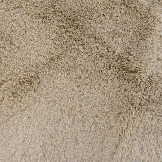 Natural Home Χαλί Ορθογώνιο Γούνινο Μπεζ 70x90cm