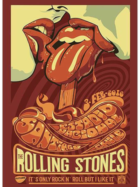 Takeposition T-shirt Rolling Stones T-cool σε Λευκό χρώμα