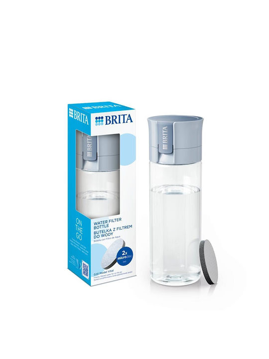 Brita Παγούρι με Στόμιο και Φίλτρο 600ml Μπλε