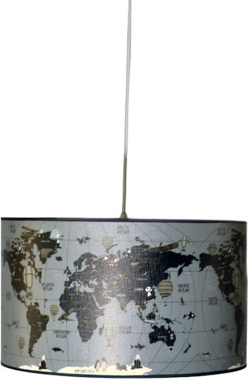 Epiplo-Fos Lustră Suspendată Gri 40x90cm.