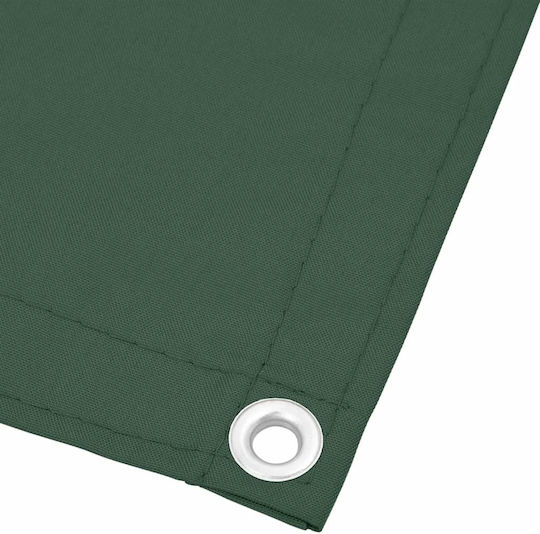 vidaXL Shade Divider Green With Hoop & with PU Coating 0.75x10m