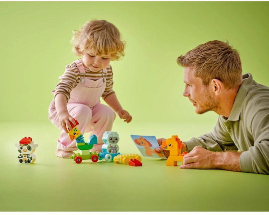 LEGO Trenul cu Animale Duplo pentru 1.5+ Ani 19 Bucăți