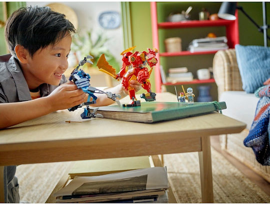 LEGO Ninjago Kai's Elemental Fire Mech for Ages 7+ 322 Pieces