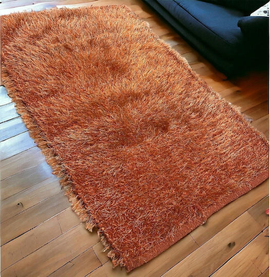Linea Home 60x90cm Shaggy Πορτοκαλί