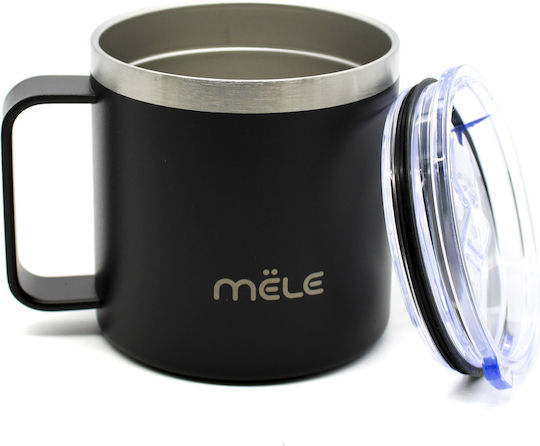 Mele Ποτήρι Θερμός 420ml Μαύρο