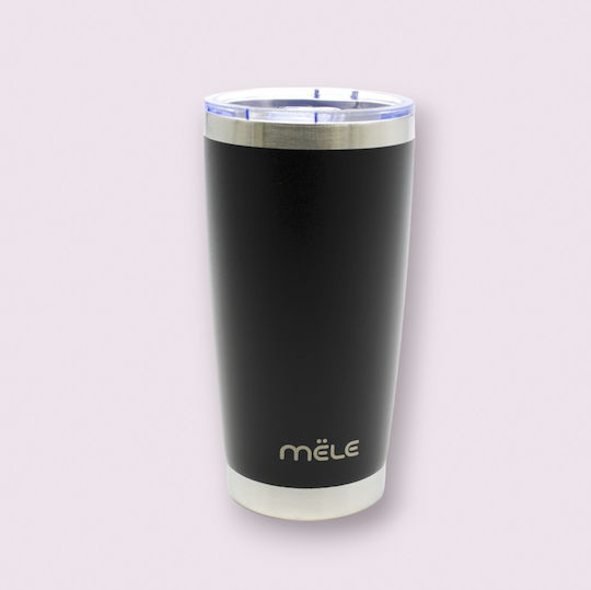 Mele Ποτήρι Θερμός 600ml Μαύρο