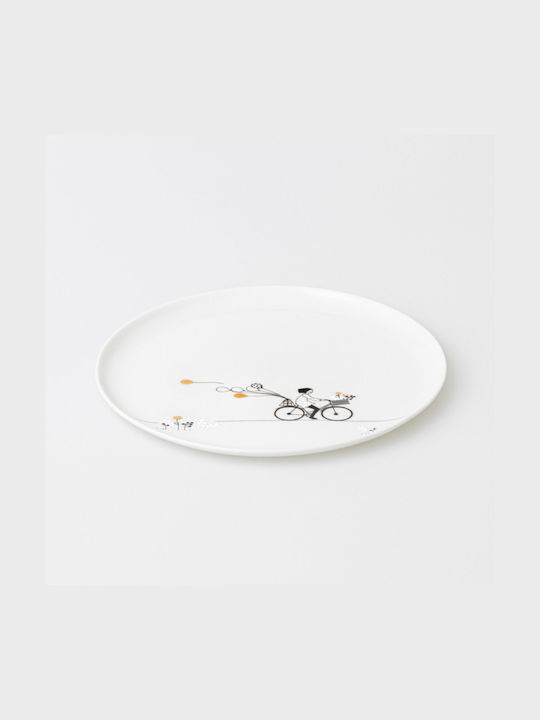 Raeder Teller Wüste aus Porzellan Gold mit Durchmesser 15cm