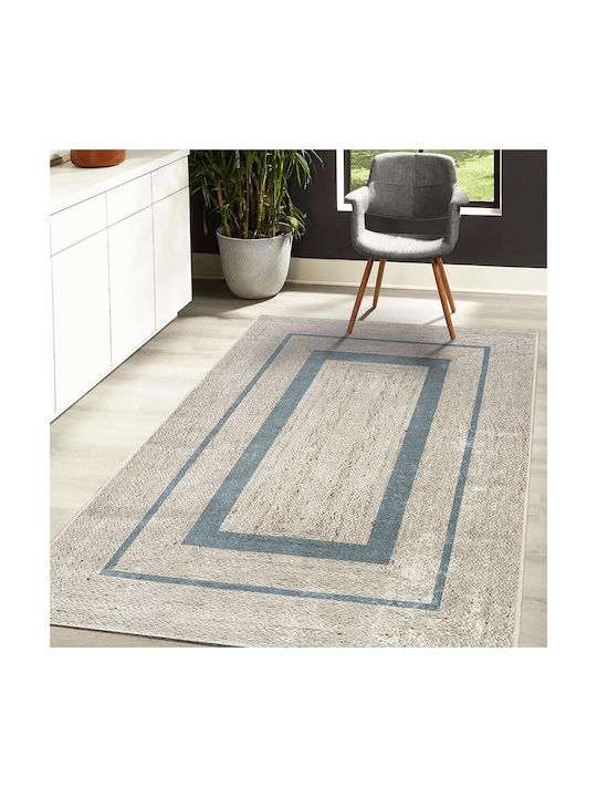 Beauty Home Jute 9130 Rug Rectangular Summer from Jute Beige / Blue 2022913000050