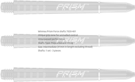 Winmau Prism Force Black Intermediate Stems Στελέχος για Βελάκια