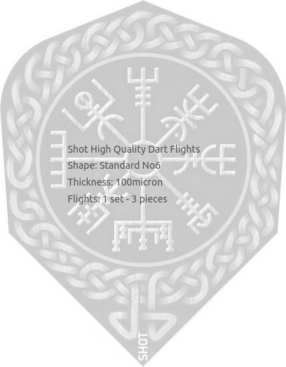 Shot Viking Drakkar Flight 100 Micron Small Standard Φτερά για Βελάκια