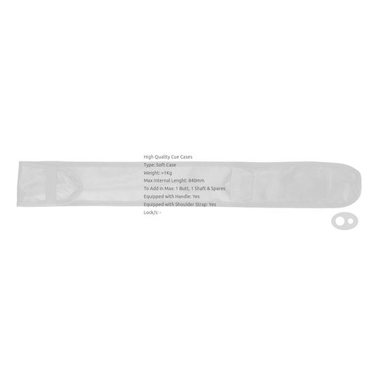 Nir Italia Cue Bag Basic 1B-1S Steakas case Μπιλιάρδου Black 1pcs 6263