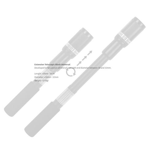 Erweiterung von Stecca Μπιλιάρδου Erweiterung Teleskop Schwarz Universal 1Stück 4589