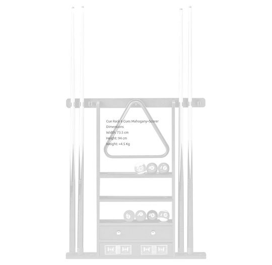 Nir Italia Cue Rack 6 Cues Suport de Perete pentru Tac de Biliard 1buc 17073