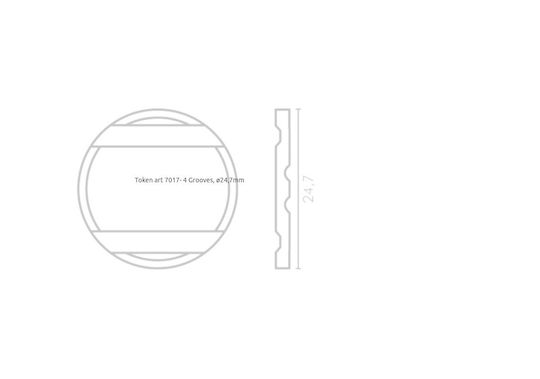 Nir Italia 4 Grooves 4 Grooves Κερματοδέκτης για Ποδοσφαιράκι Μάρκα Κερματοδέκτη 1τμχ