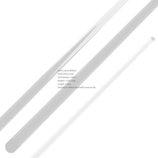 Nir Italia Ramin 110 French One Unit Pool Cue 110cm