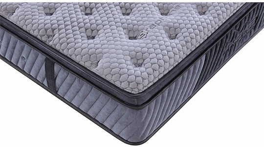 Cosmostrom Lusso Grey Single Ergonomic Mattress 100x200x30cm with Independent Springs