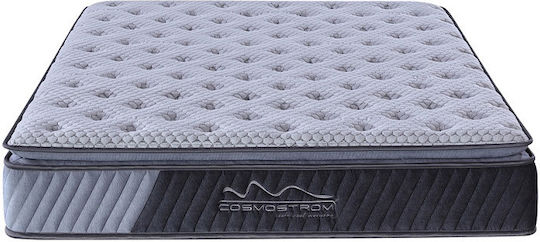 Cosmostrom Lusso Grey Queen Ergonomic Mattress 160x210x30cm with Independent Springs