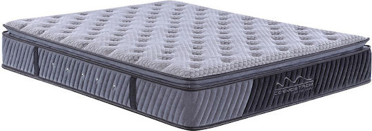 Cosmostrom Lusso Grey Single Ergonomic Mattress 100x200x30cm with Independent Springs