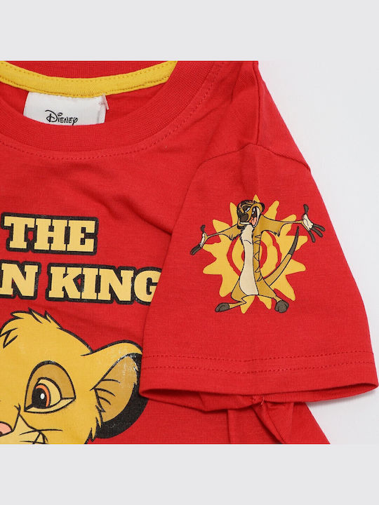 Παιδική Μπλούζα Κοντομάνικη Κόκκινη Lion King