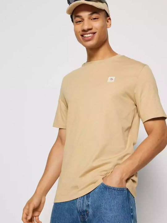 Scotch & Soda Men's Short Sleeve T-shirt Beige