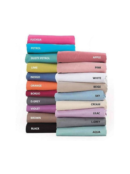 Nef-Nef Homeware Sheet Super-Double 240x270cm. Basic 727 Dark Grey