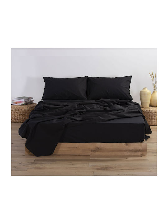 Nef-Nef Homeware Cearșaf Single 170x270cm. Basic 011708 1136-Negru