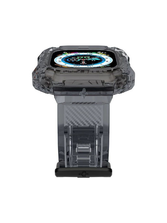 Spigen Rugged Armor Pro Каишка Силикон Черен (Apple Watch 44/45/46mm/Ultra 49mm)