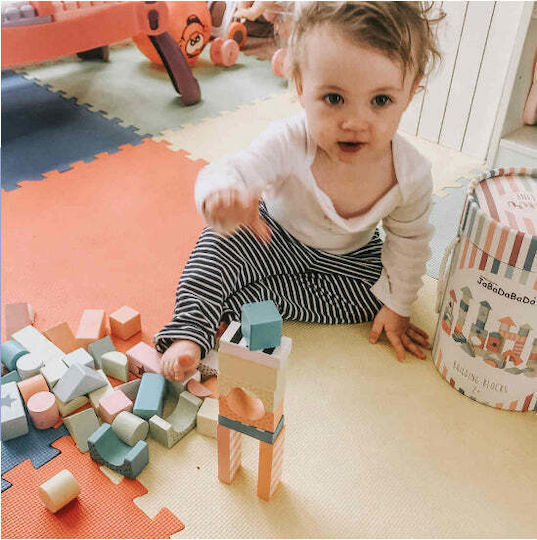 Jabadabado Building Blocks And Animals Forest Wooden For 2+ Years 50 Pieces