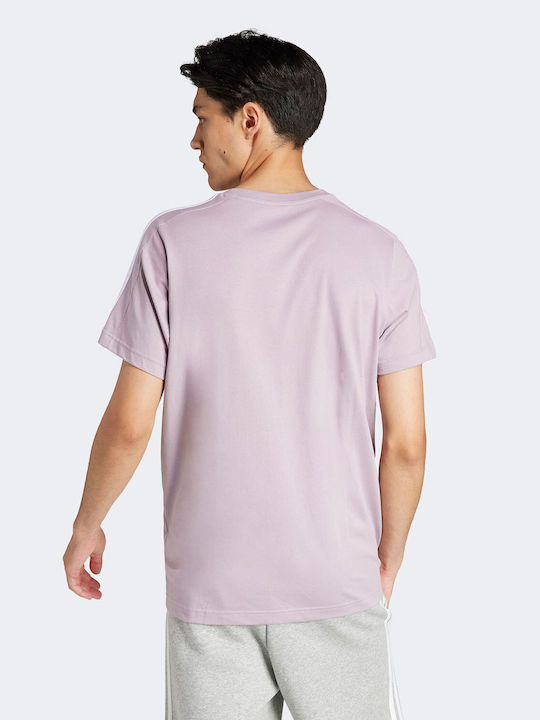 Adidas Single Jersey 3-stripes T-shirt Pink