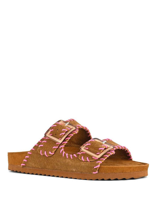 Colors Of California Suede Women's Sandals Brown