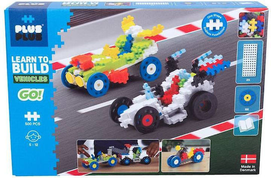 Plus Plus Blocks Earn To Build Vehicles for 5 - 12 Years 500pcs