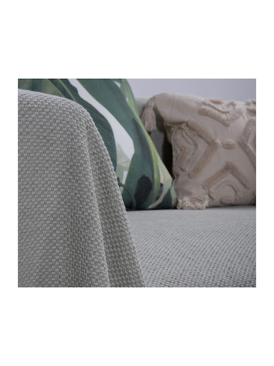 Nef-Nef Homeware Betty Armchair Throw Jacquard 180x180cm Sage Green
