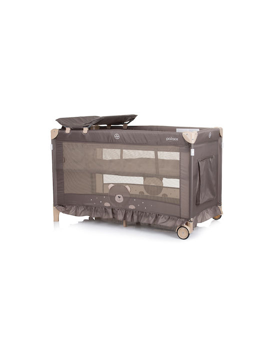 Chipolino Palace Luxury Playpen 2 Levels with Changing Table & Mattress Beige