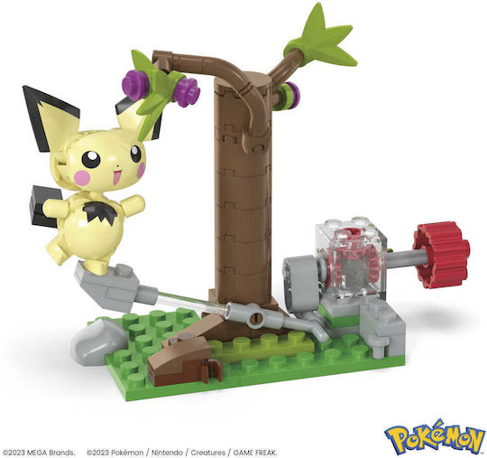 Mega Bloks Конструктори Pichu's Forest Forage за 6+ Години 84 Бройки