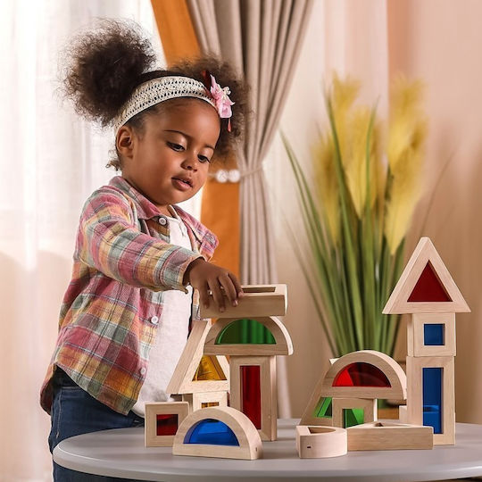 Viga Toys Wooden Building Blocks For 1.5+ Years 24 Pieces
