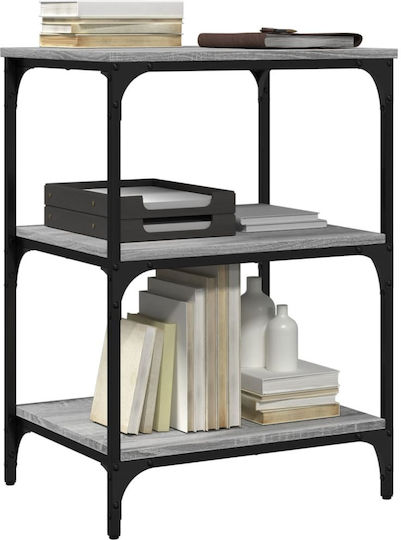 Vidaxl Printer Stand 3 Levels Grey Sonoma 50x41x75 H Hevox Wood Grey