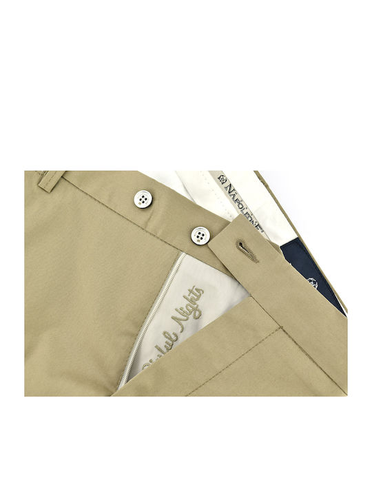 Monte Napoleone Pantaloni pentru bărbați Chino Beige