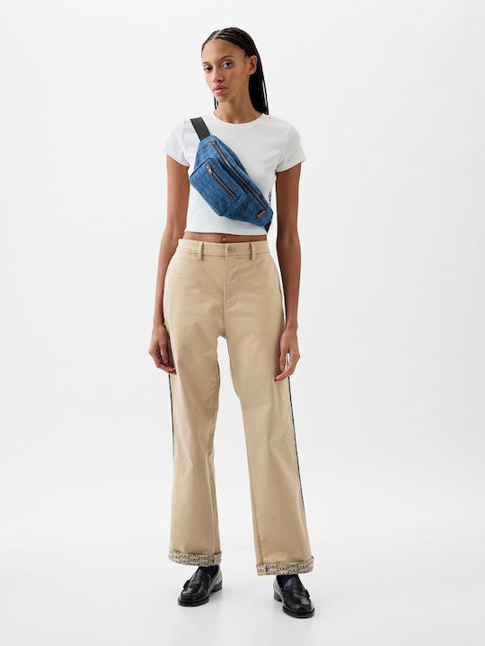 '90s Trousers Elastic in Loose Fit khaki